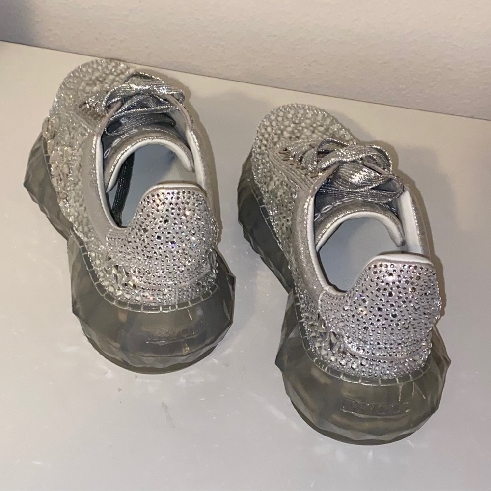 NWOT  designer Swarovski Crystals Tennis Shoe - Picture 8 of 12